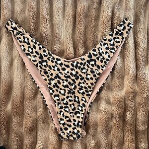 Aerie Leopard Print Bikini Bottom